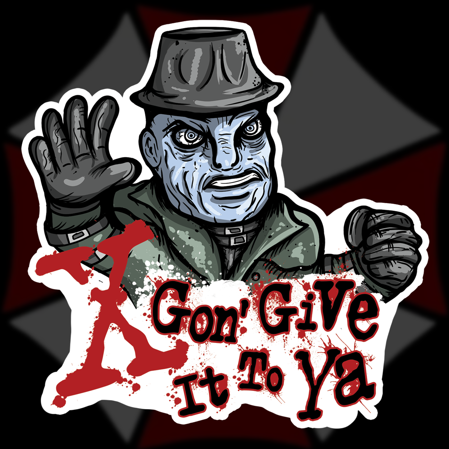 Mr. X, X Gonna Give It To Ya Die Cut Vinyl Sticker