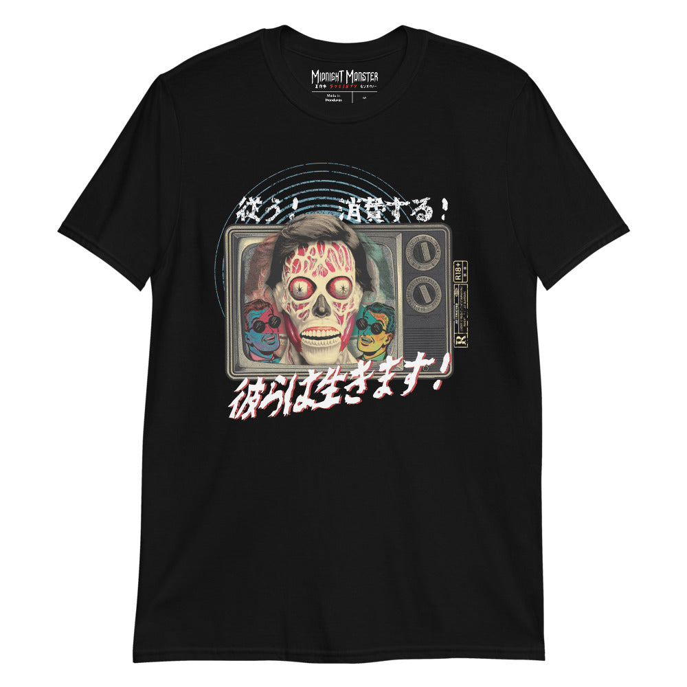 THEY LIVE! Brainwashed Horror T-shirt