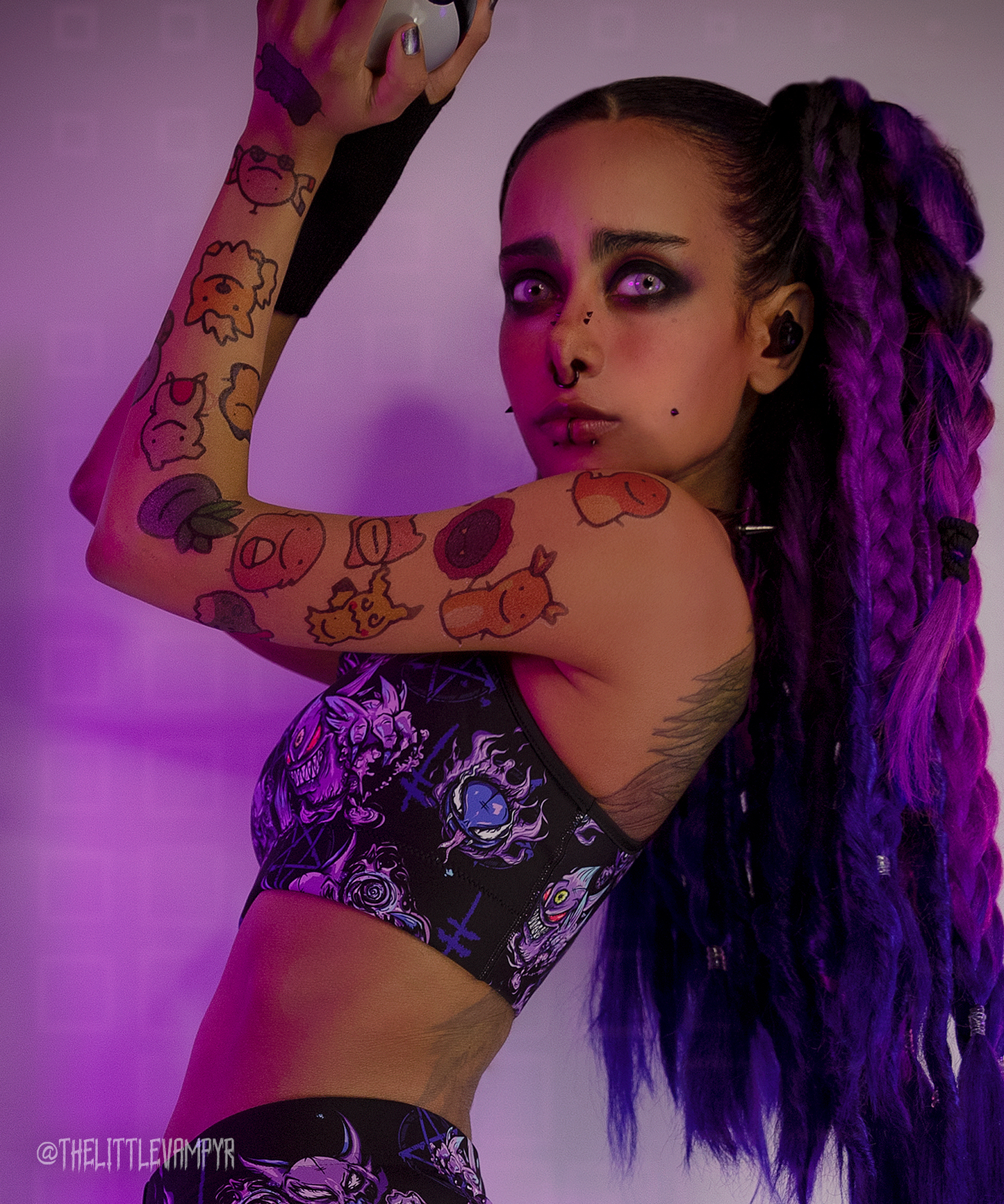 Lavender Town Ghosts Sports bra