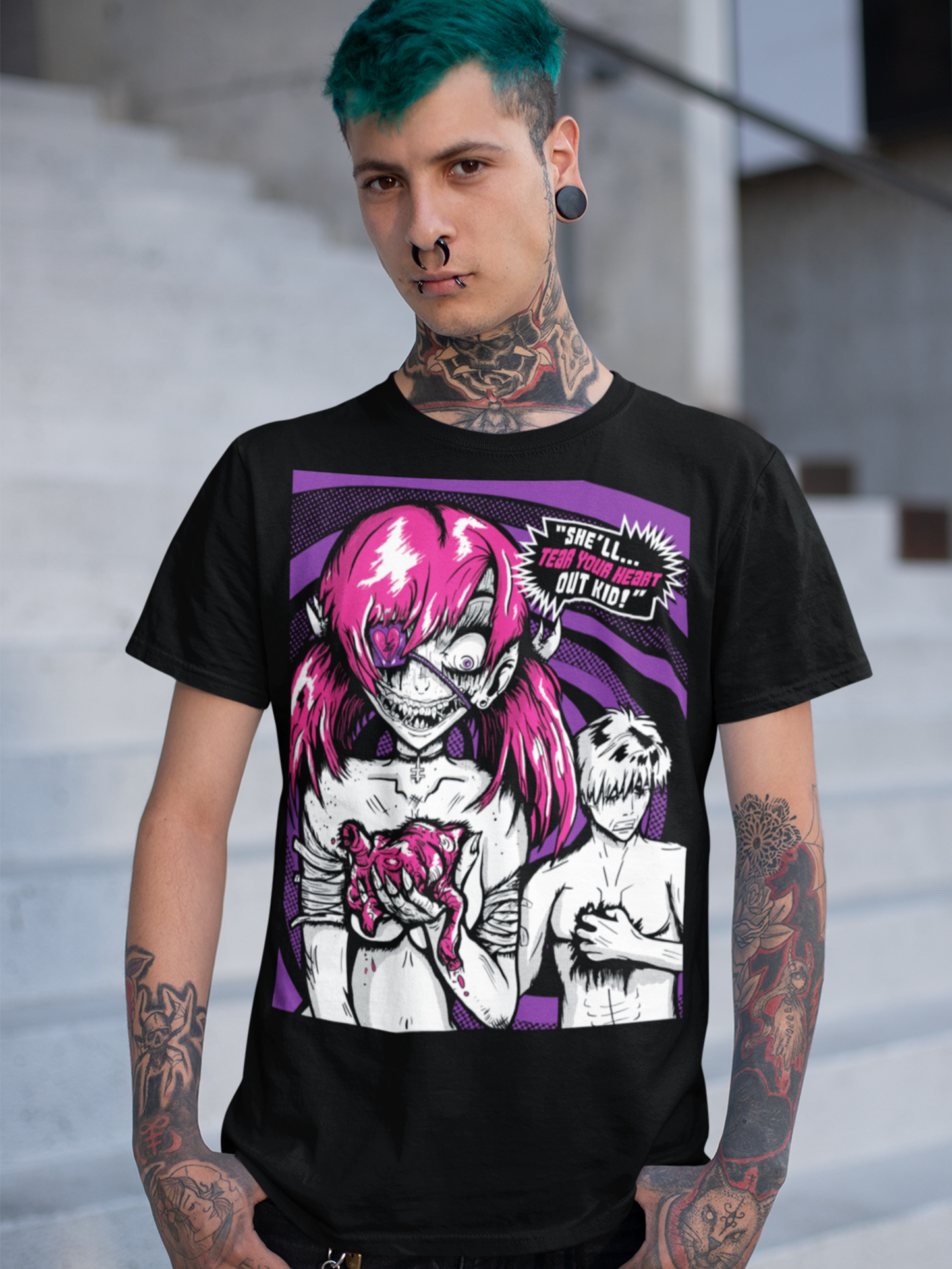 She'll Tear Your Heart Out Kid T-shirt