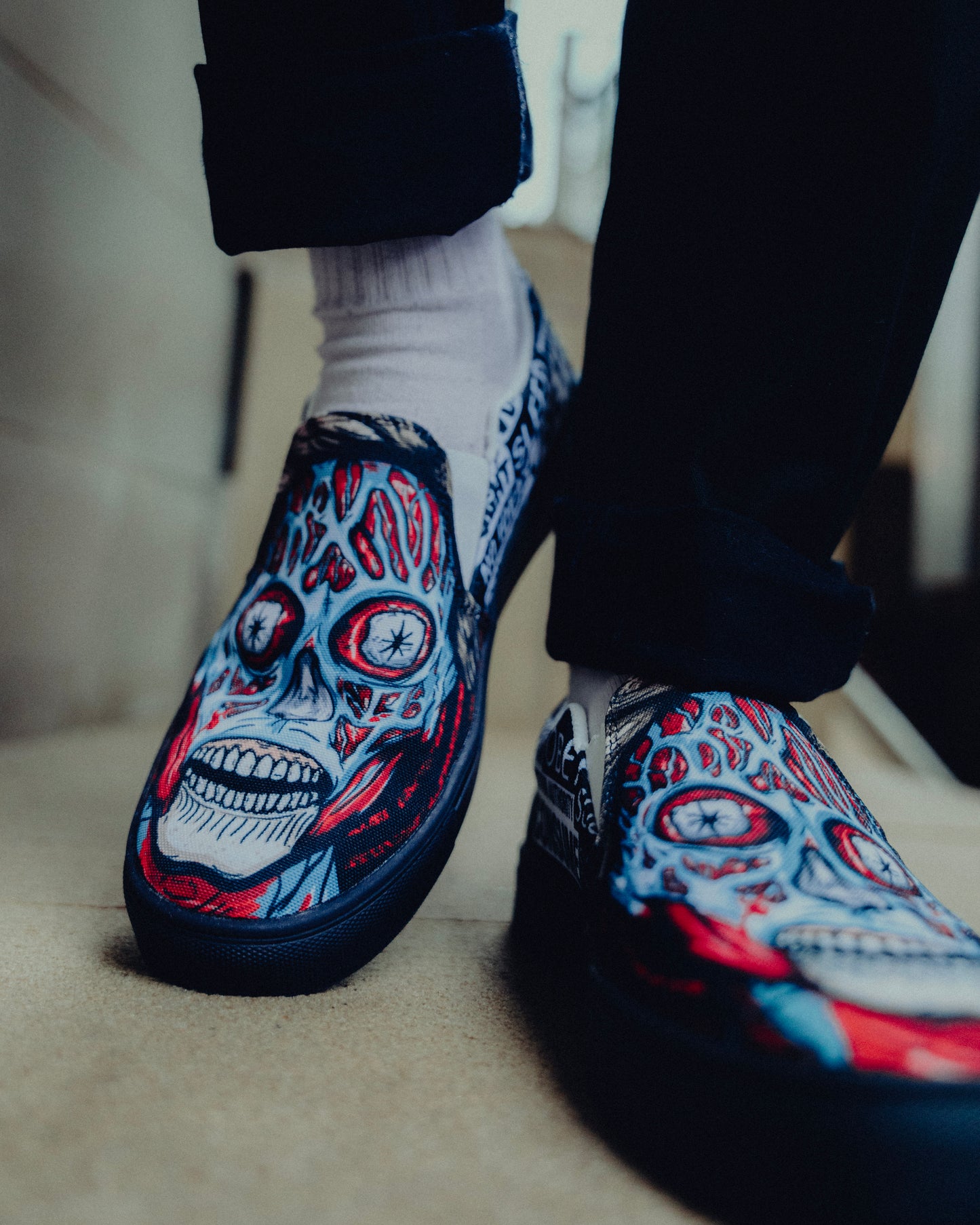 THEY LIVE! Slip-On Shoes