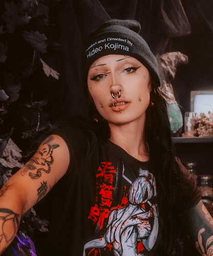 Created and Directed by Hideo Kojima Embroidered Beanie