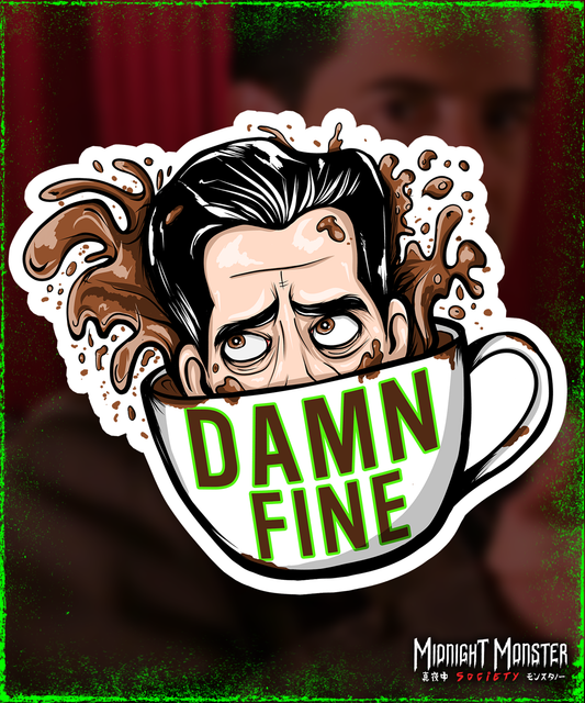 Damn Fine Die Cut Vinyl Sticker