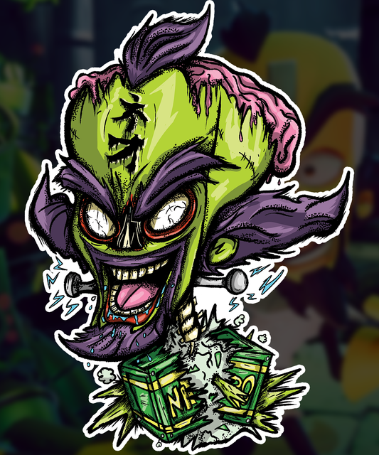 Zombie Cortex Die Cut Vinyl Sticker