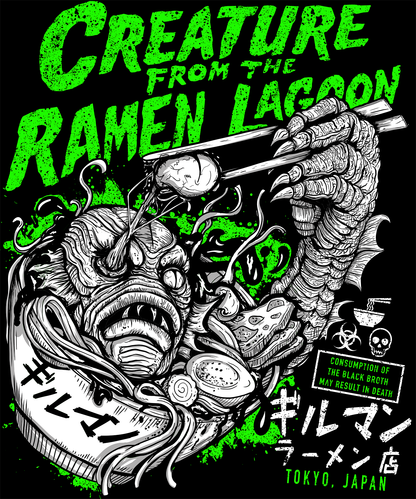 Creature from the Ramen Lagoon Unisex Heavy Blend Zip Hoodie
