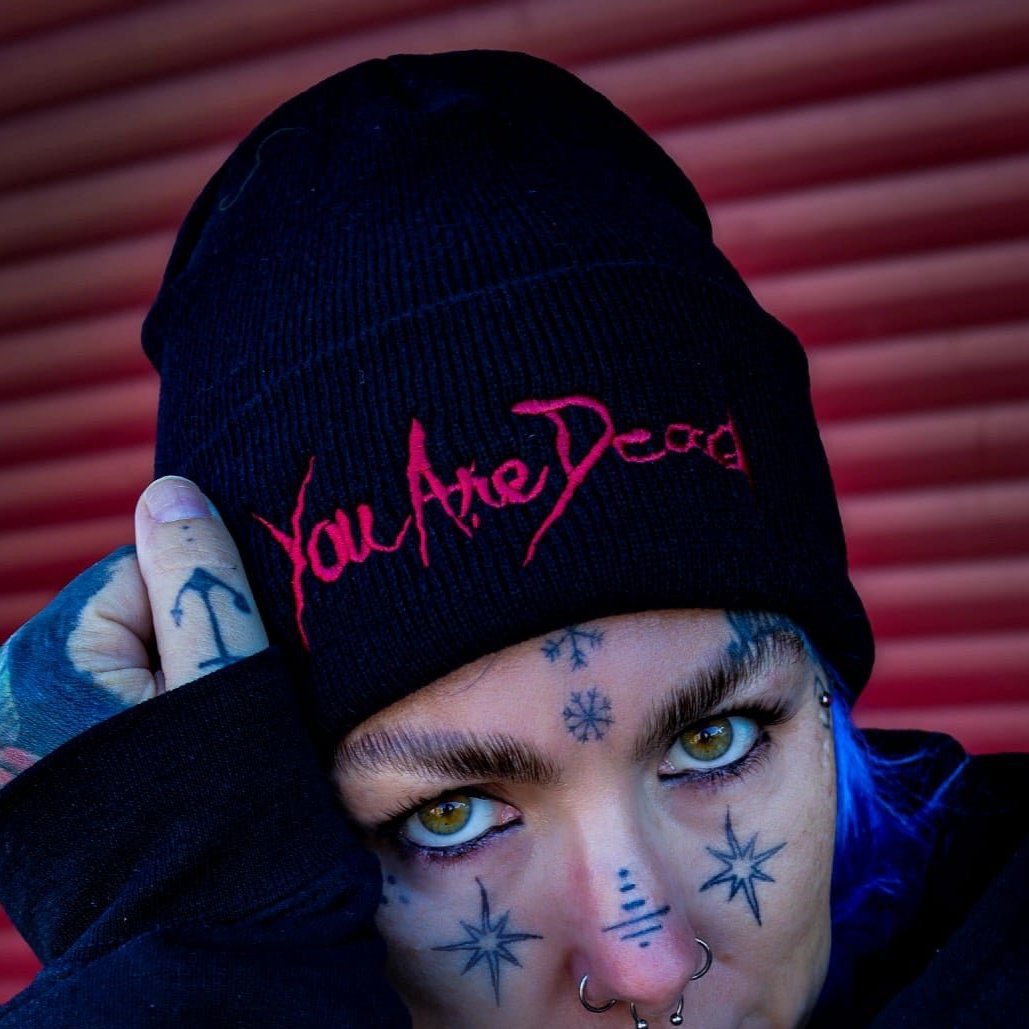 You Are Dead Embroidered Beanie