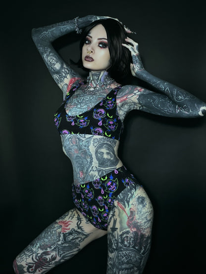 Dracula and Nosferatu High-Waisted Bikini