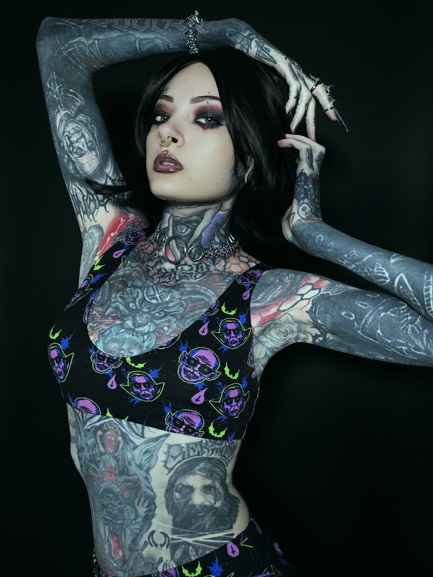 Dracula and Nosferatu High-Waisted Bikini
