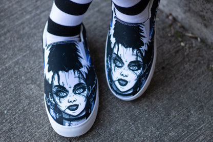 The Bride of Frankenstein Slip-On Shoes