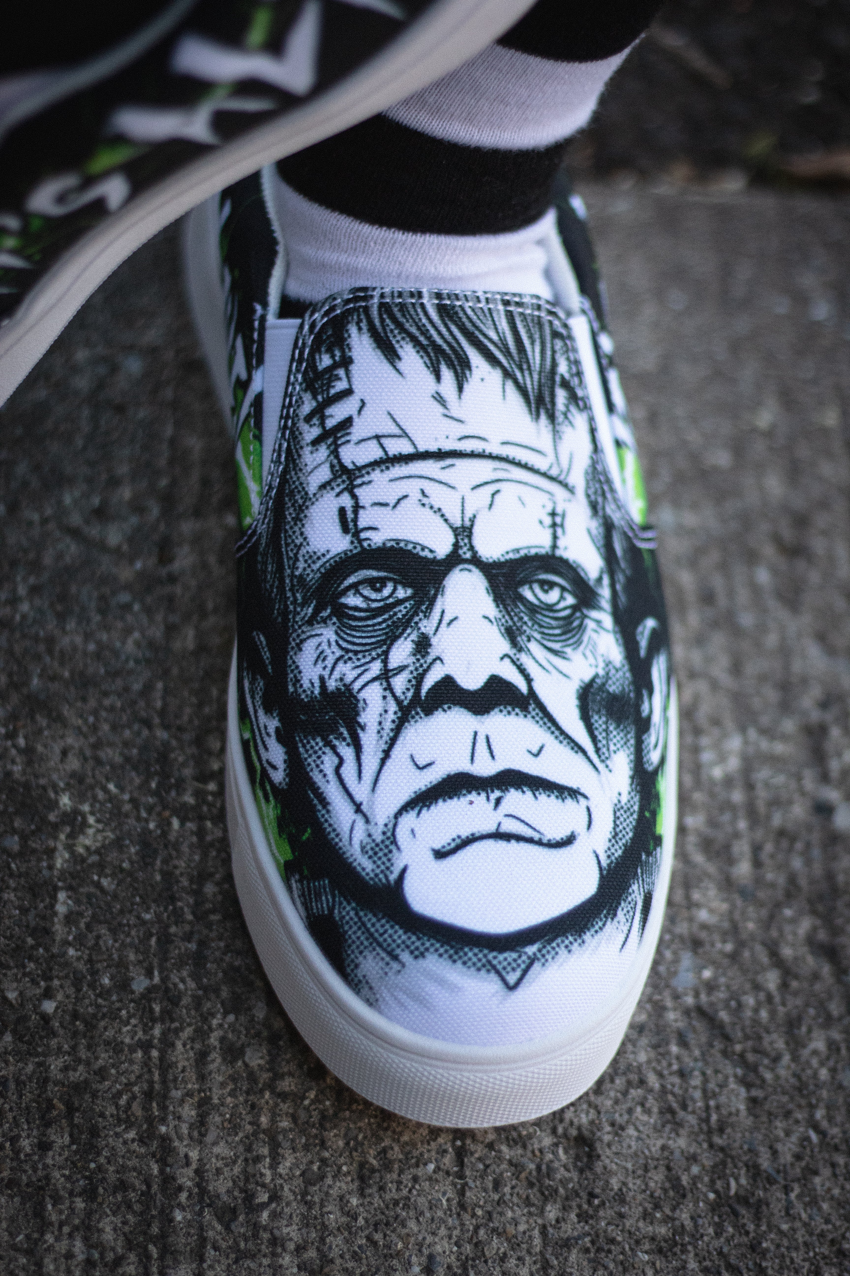 Frankenstein 2 Men’s slip-on canvas shoes/horror fans/great gift/the on sale monster