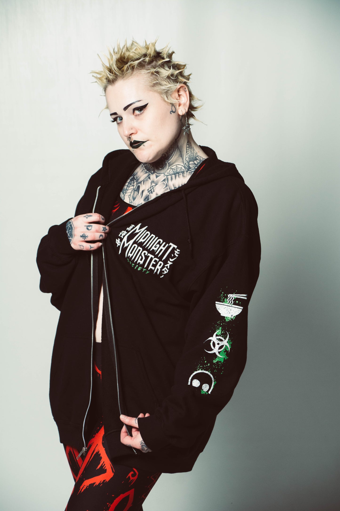 Creature from the Ramen Lagoon Unisex Heavy Blend Zip Hoodie