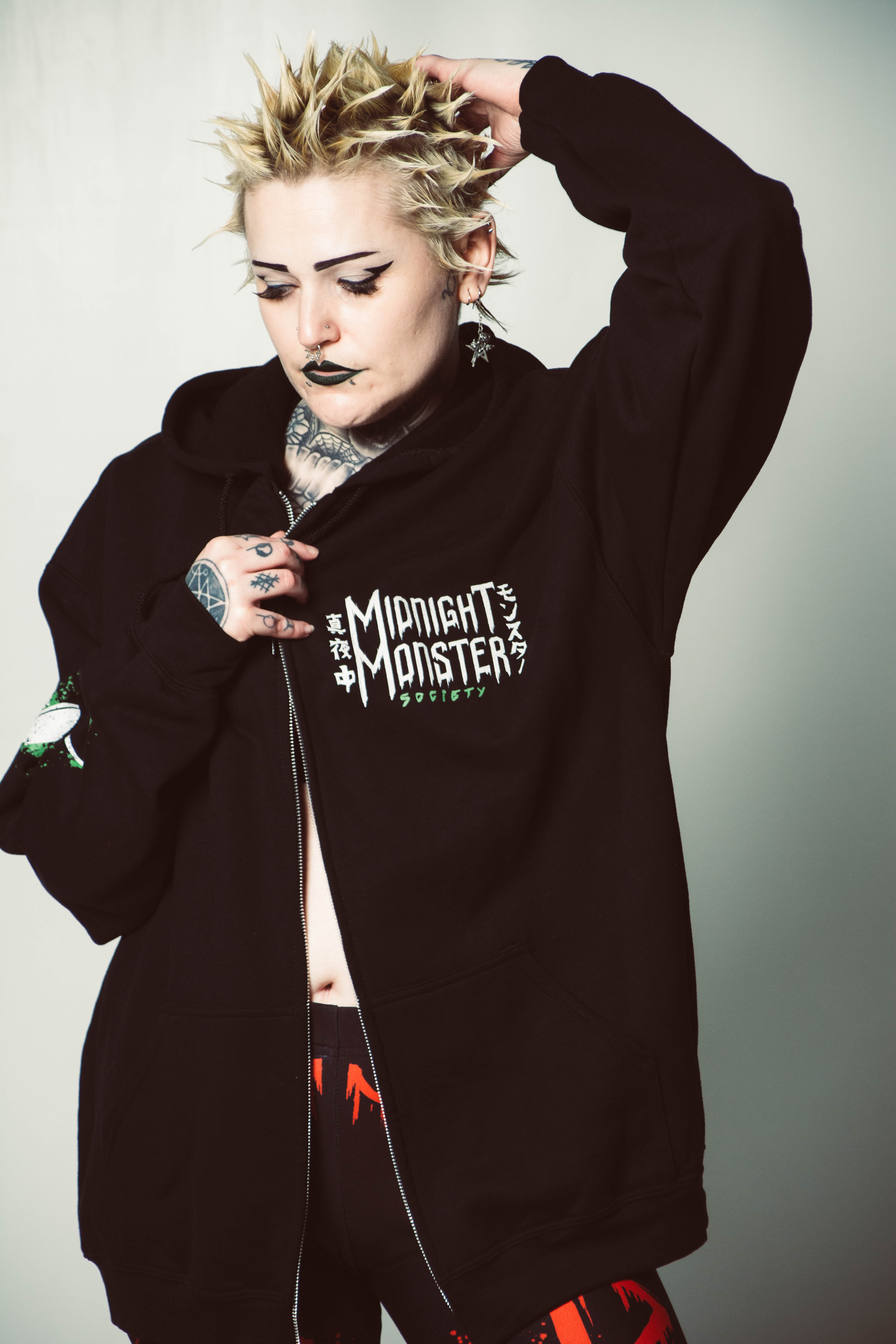 Creature from the Ramen Lagoon Unisex Heavy Blend Zip Hoodie