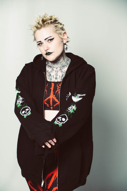 Creature from the Ramen Lagoon Unisex Heavy Blend Zip Hoodie