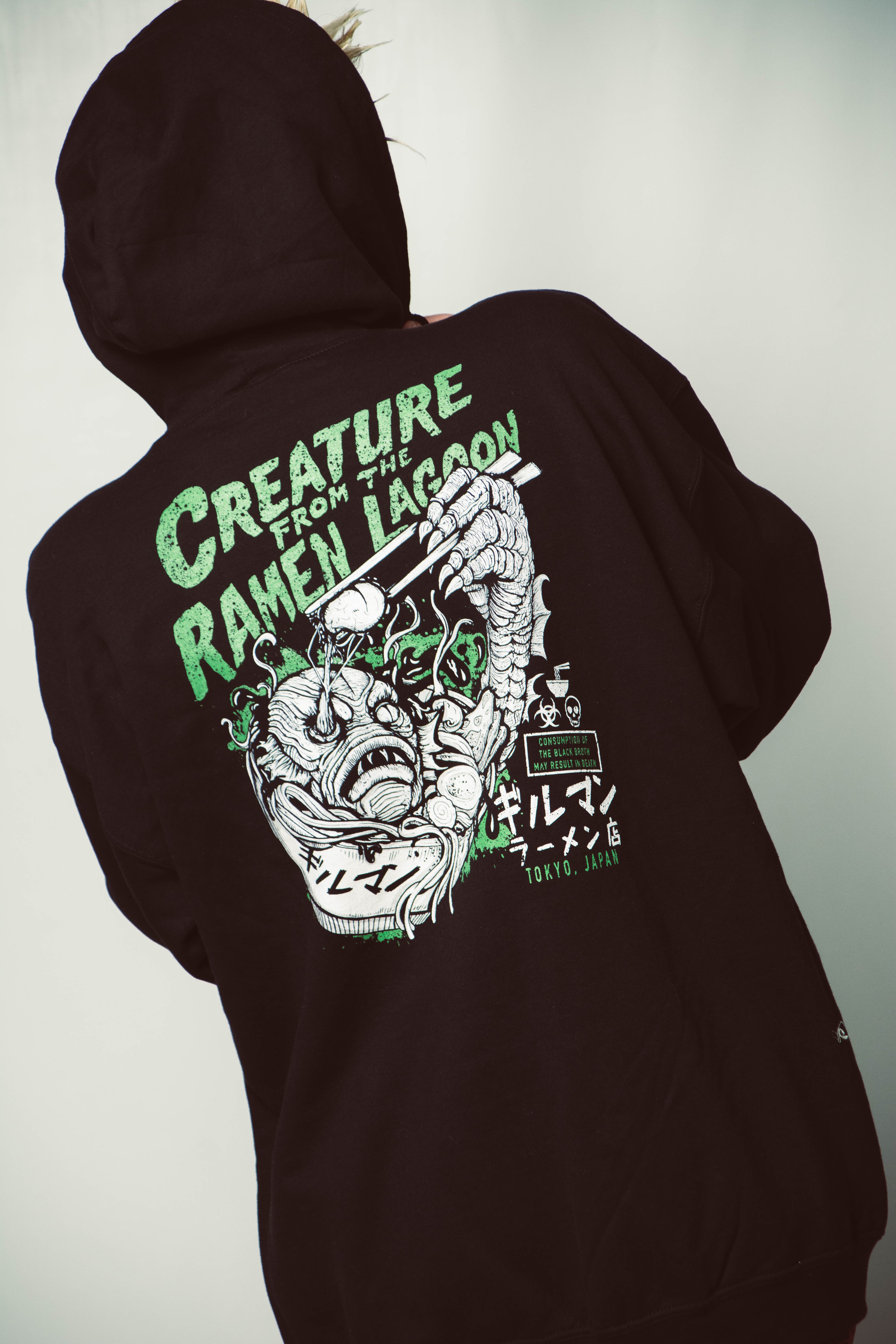 Creature from the Ramen Lagoon Unisex Heavy Blend Zip Hoodie