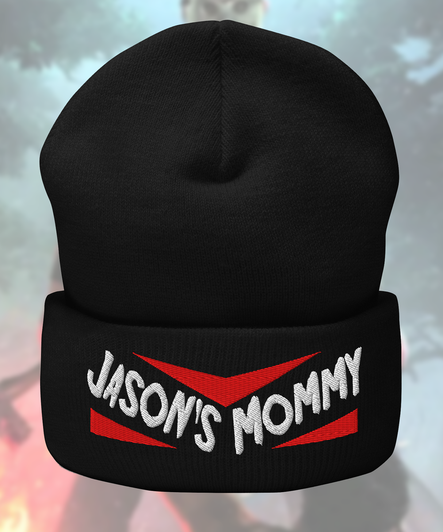 Jason's Mommy Embroidered Beanie