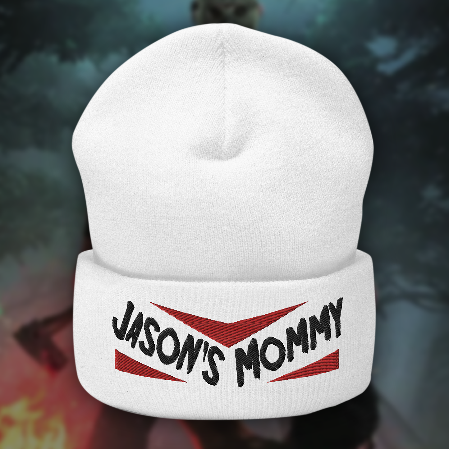 Jason's Mommy Embroidered Beanie