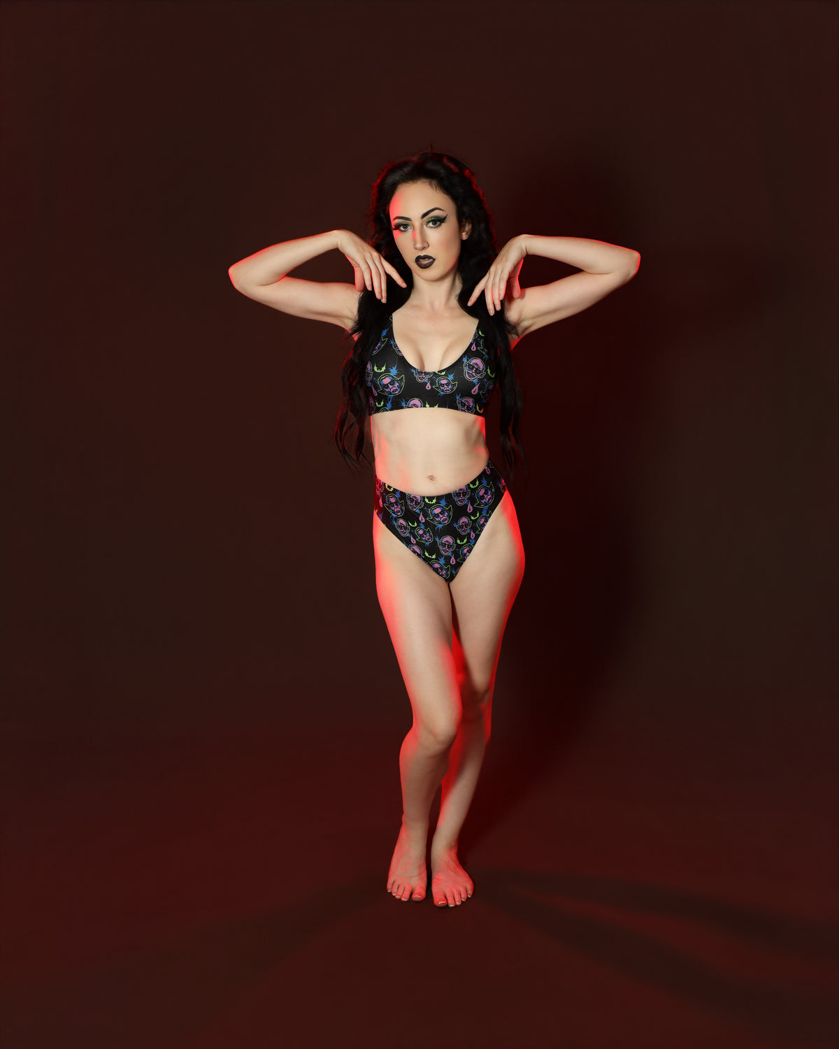 Dracula and Nosferatu High-Waisted Bikini