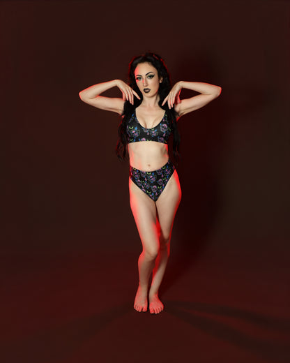 Dracula and Nosferatu High-Waisted Bikini