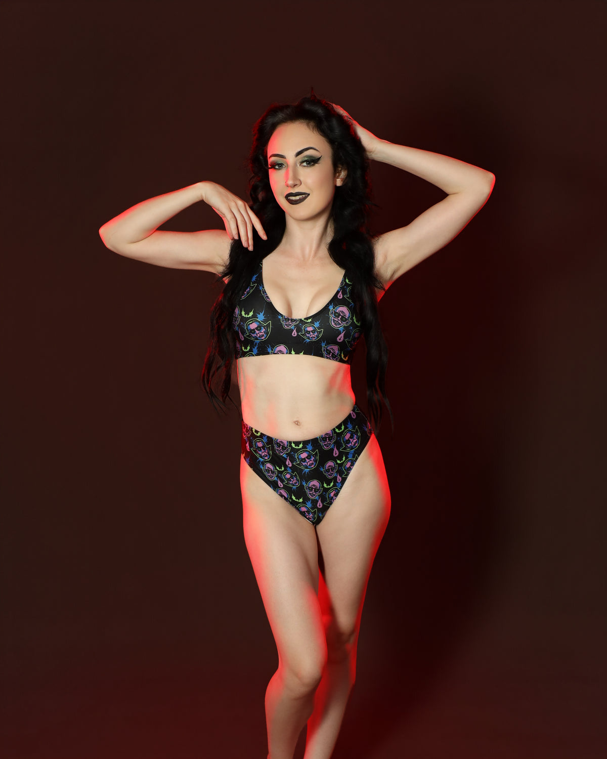 Dracula and Nosferatu High-Waisted Bikini