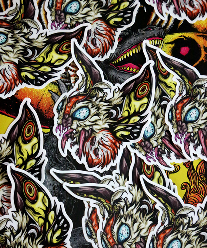 Mothra Die Cut Vinyl Sticker