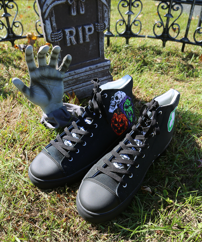 Silver Shamrock High-Top Shoes