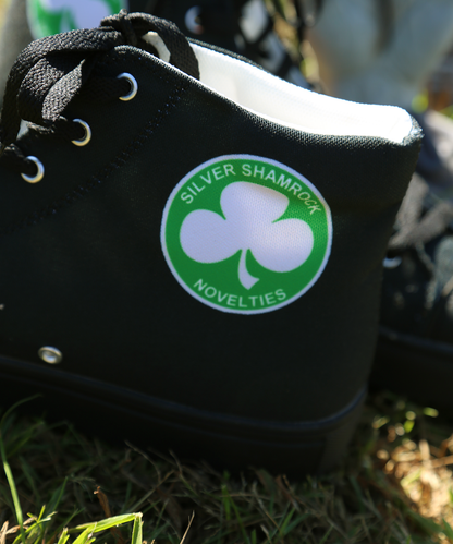 Silver Shamrock High-Top Shoes