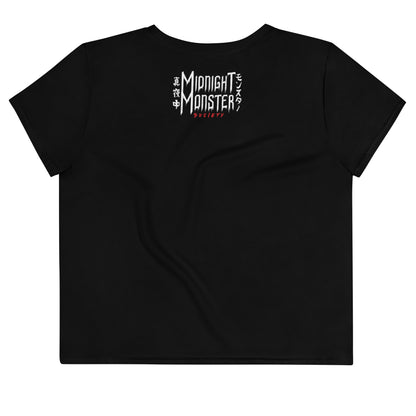 Jet Black Heart Crop Top