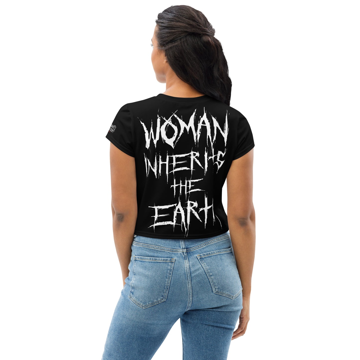 Woman Inherits The Earth, Jurassic Park Double-Sided Crop Top