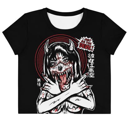 Hot As The Devil Crop Top