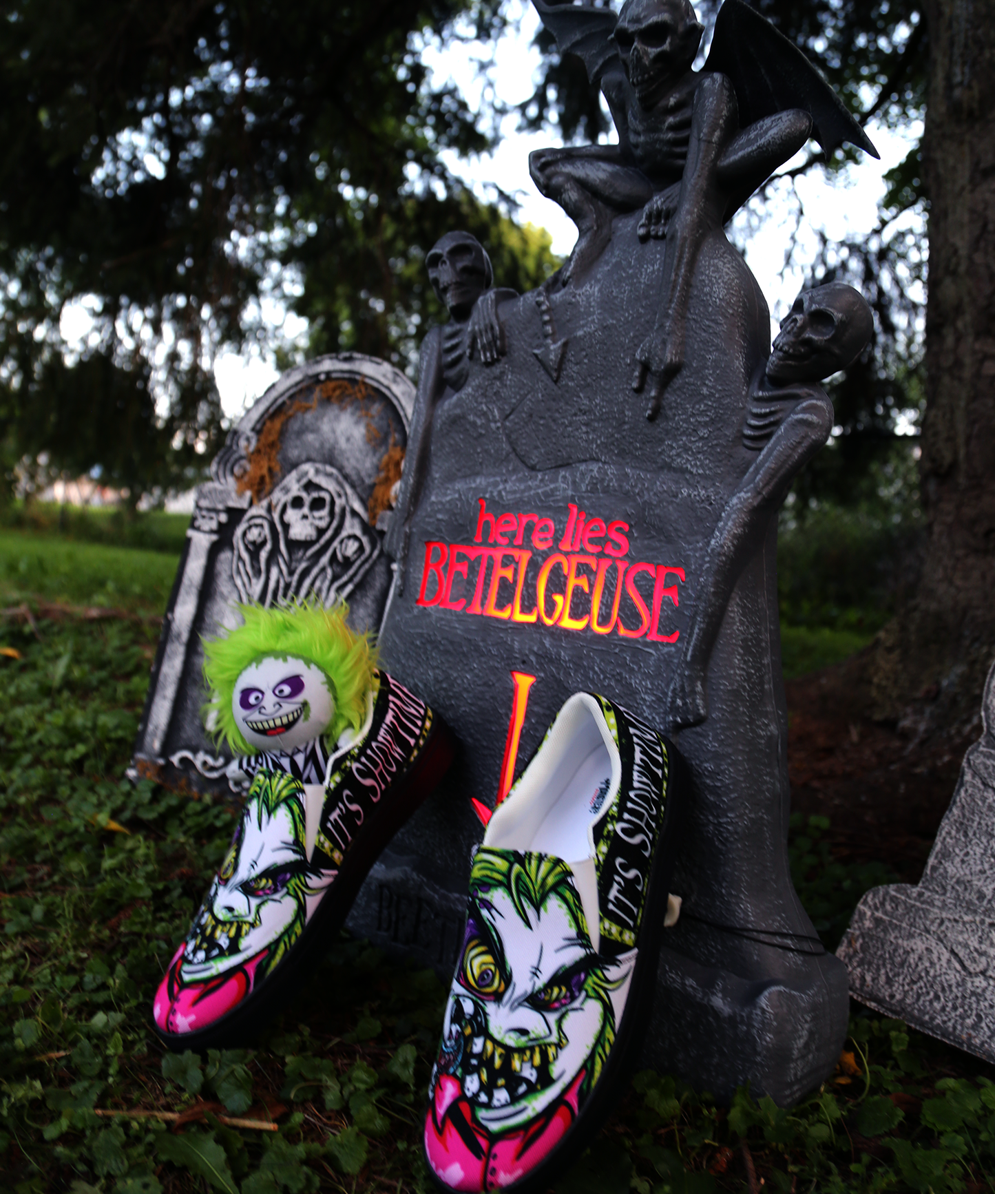Beetlejuice Slip-On Shoes