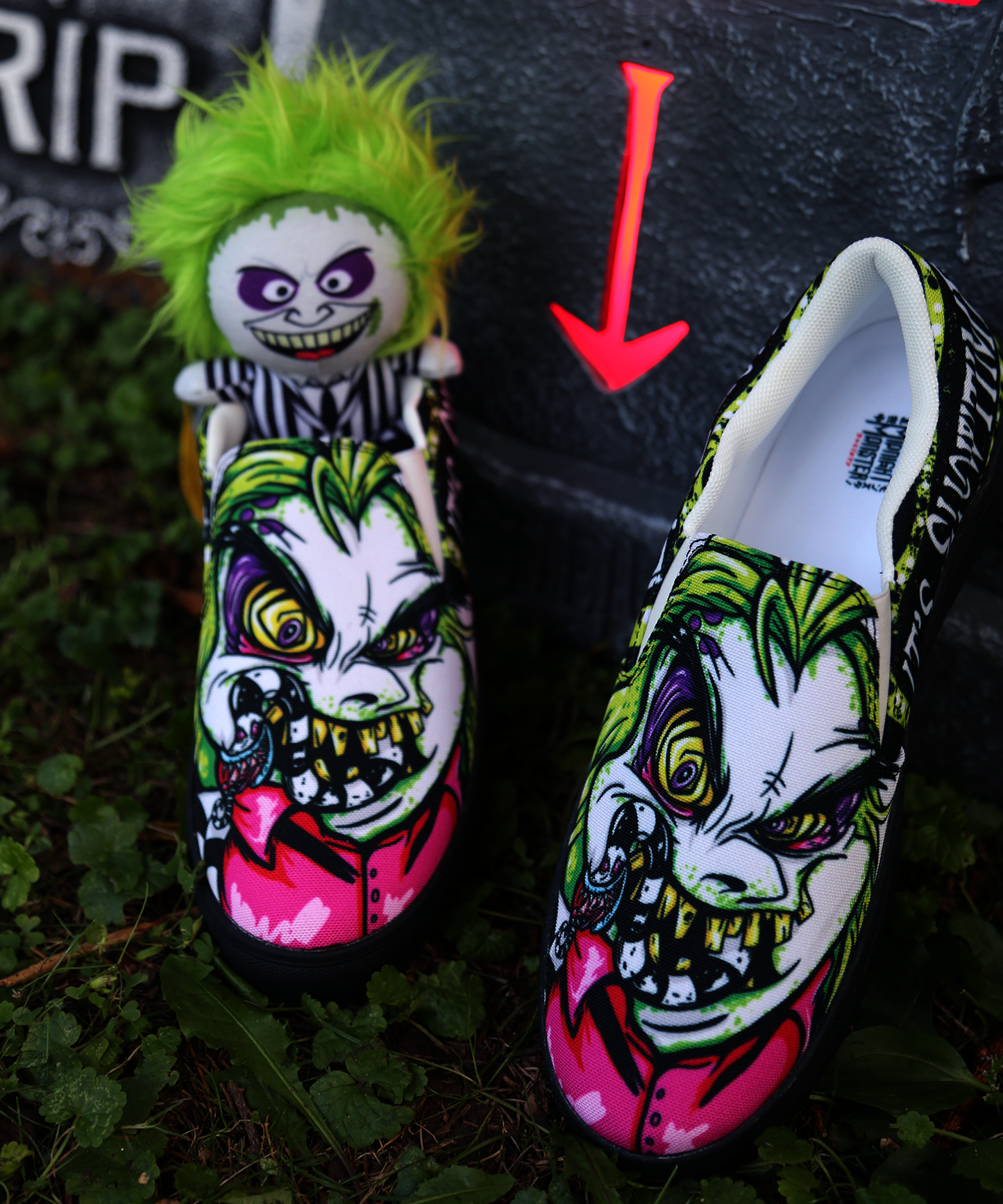 Beetlejuice Slip-On Shoes