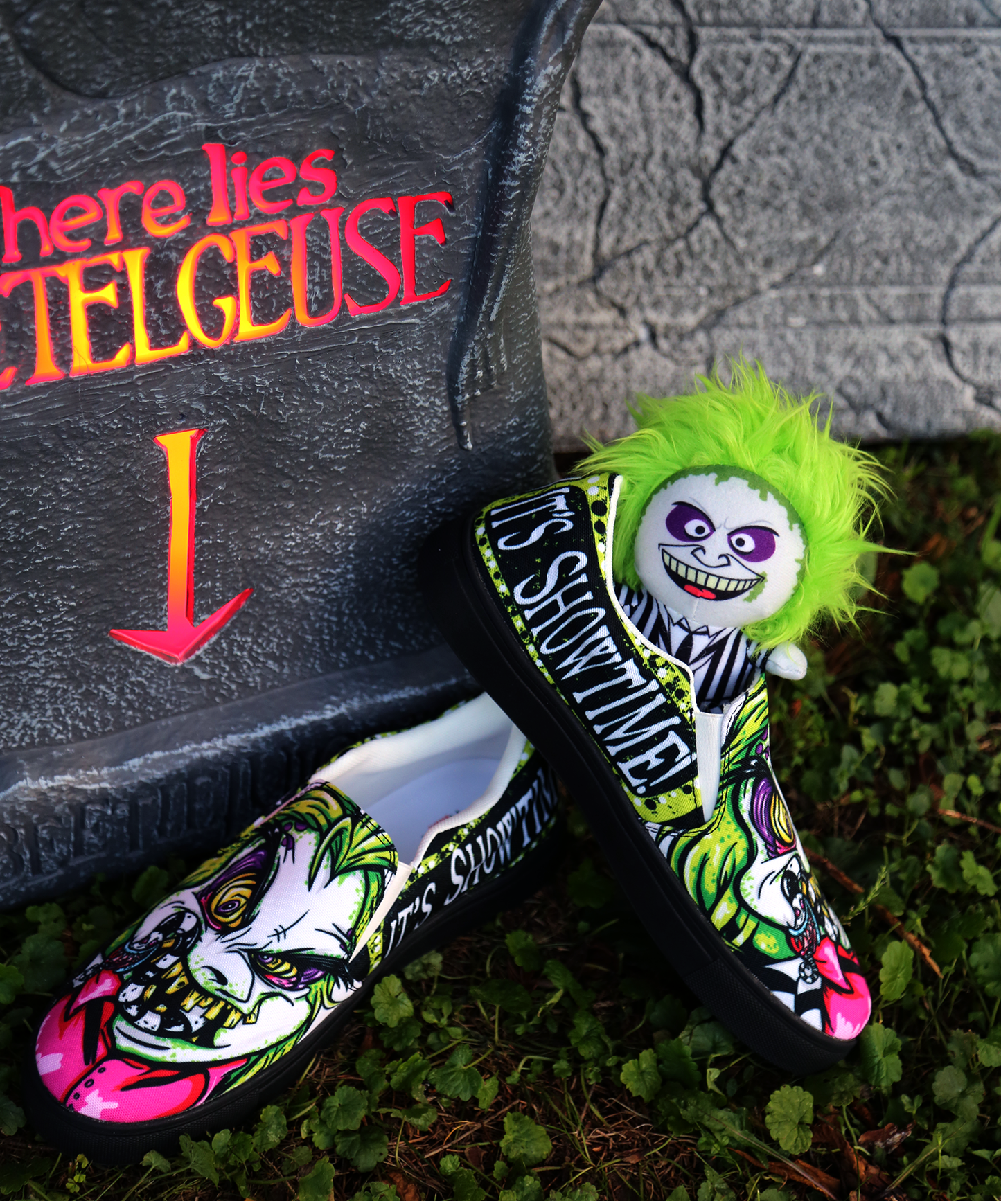 Beetlejuice Slip-On Shoes