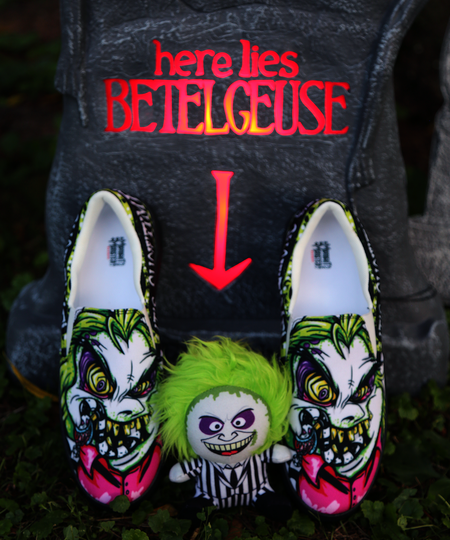 Beetlejuice Slip-On Shoes