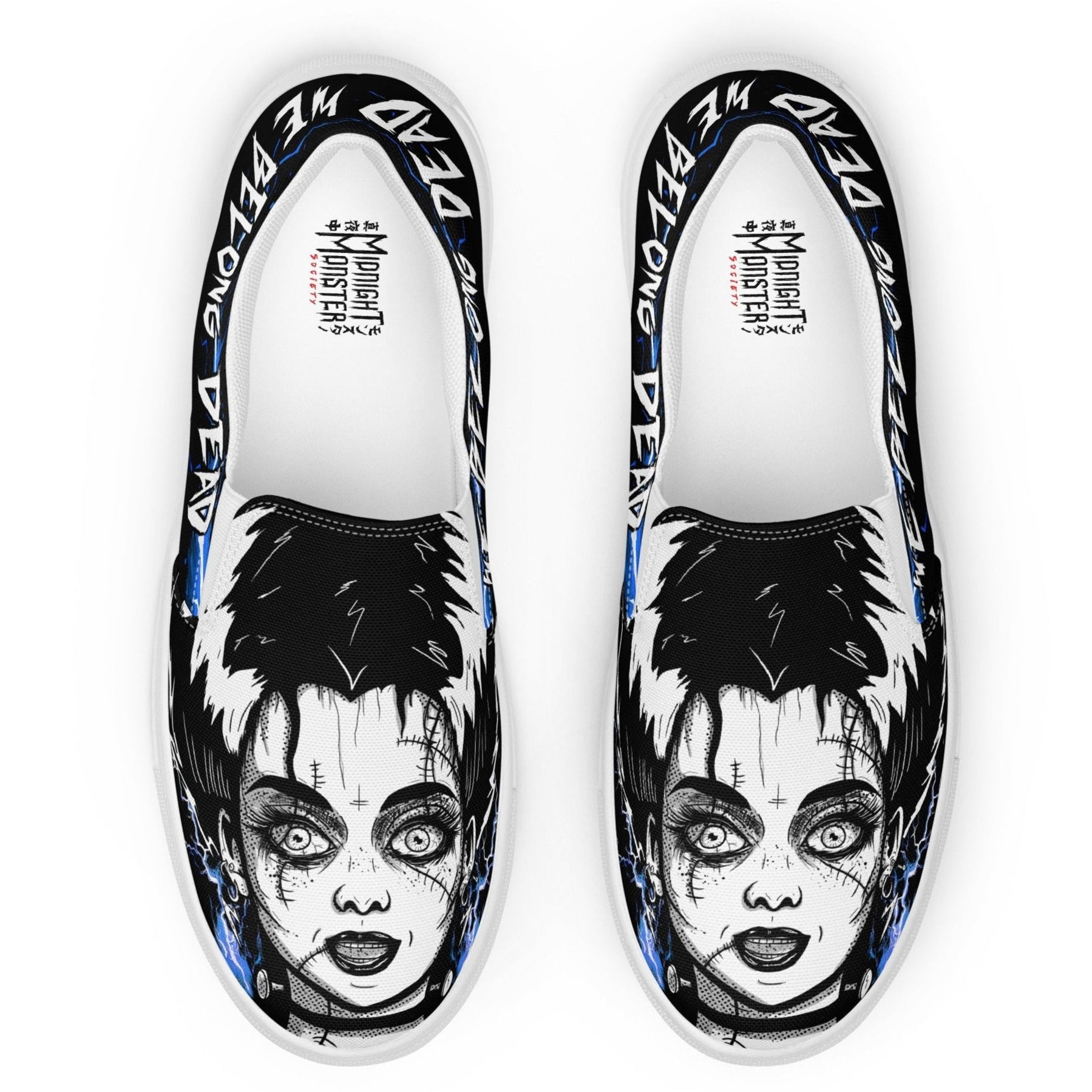 The Bride of Frankenstein Slip-On Shoes – Midnight Monster Society