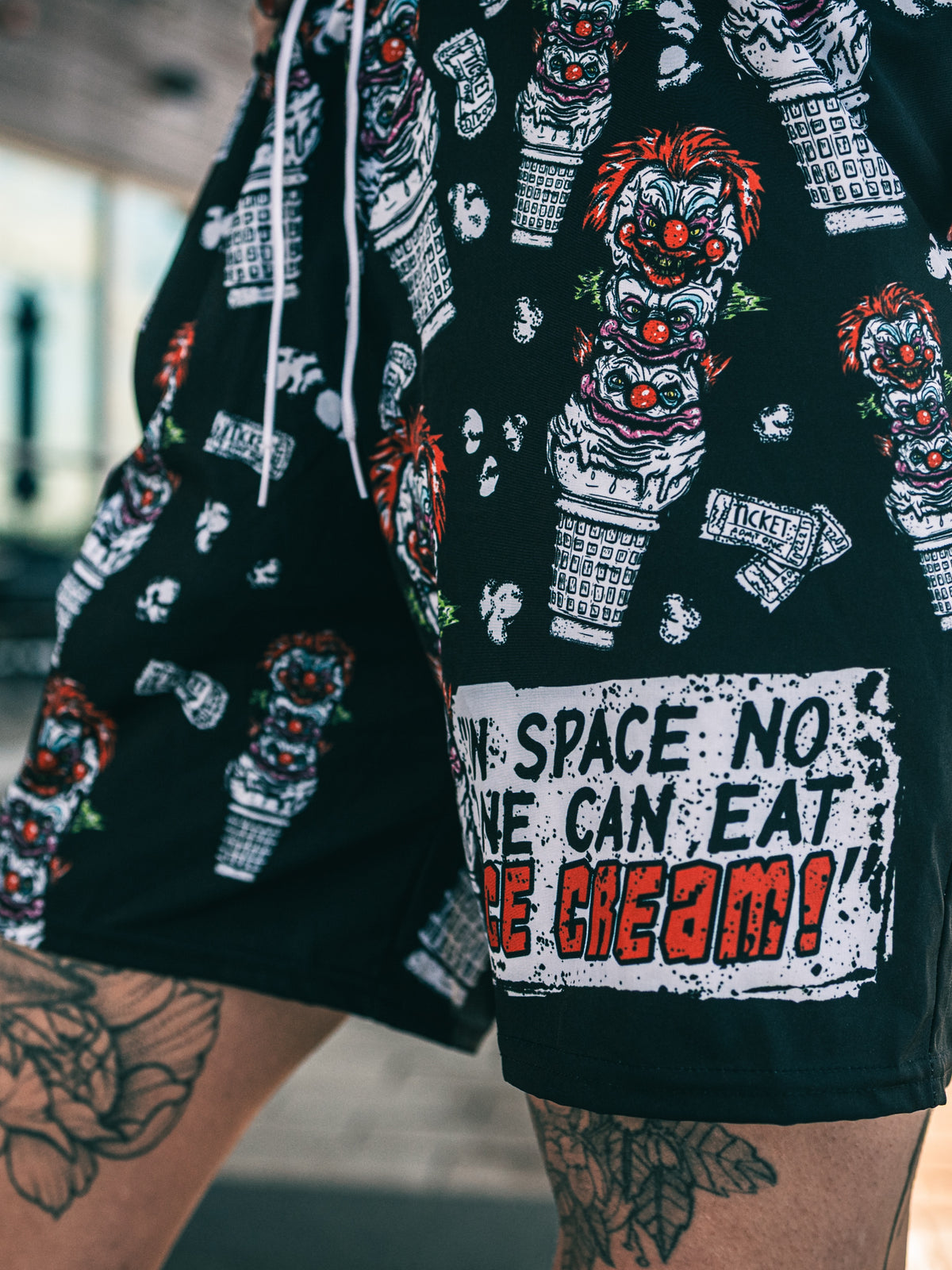 Killer Klowns From Outer Space Ice Cream Swim trunks
