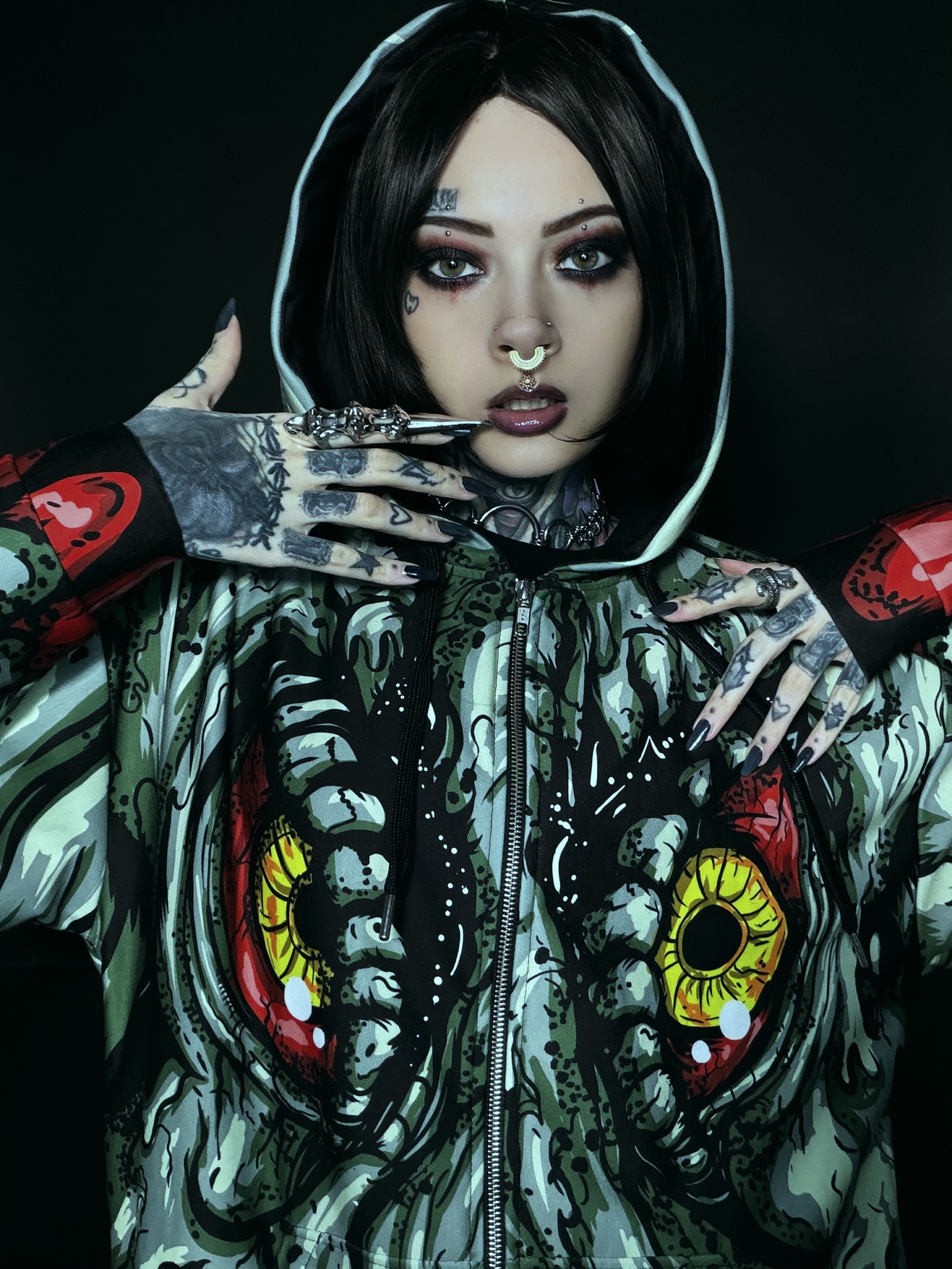 Hedorah Unisex Zip Hoodie – Midnight Monster Society