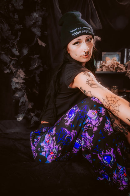 Lavender Town Ghosts unisex wide-leg pants