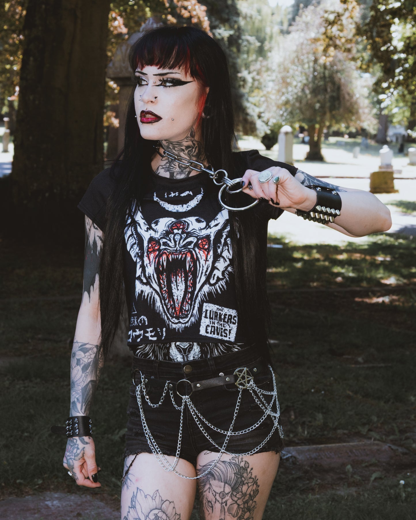 The Lurkers in the Caves Crop Top