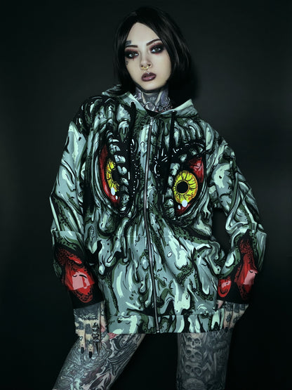 Hedorah Unisex Zip Hoodie