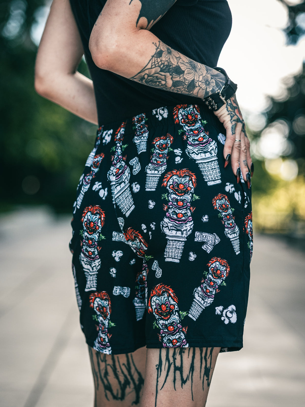 Killer Klowns From Outer Space Ice Cream Swim trunks