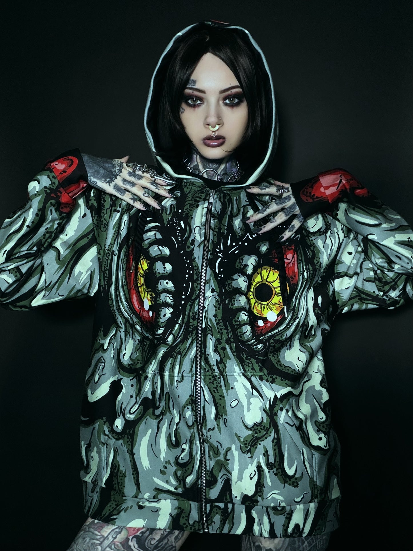 Hedorah Unisex Zip Hoodie