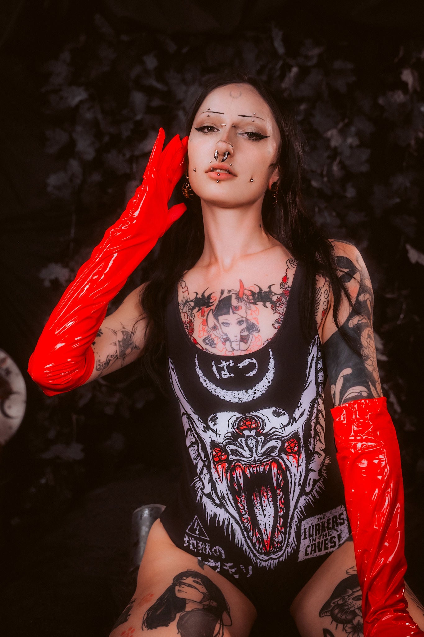 The Lurkers in the Caves One-Piece Swimsuit
