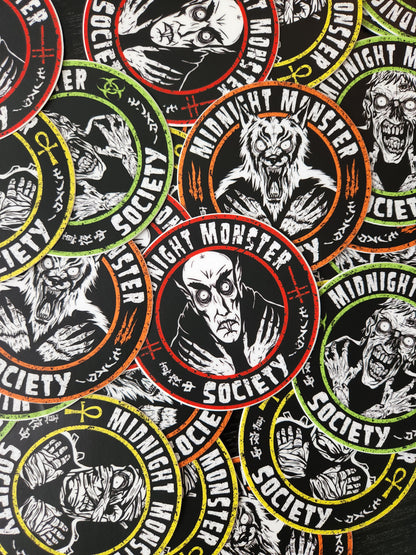 Midnight Monster Society Mummy Fiend Vinyl Sticker
