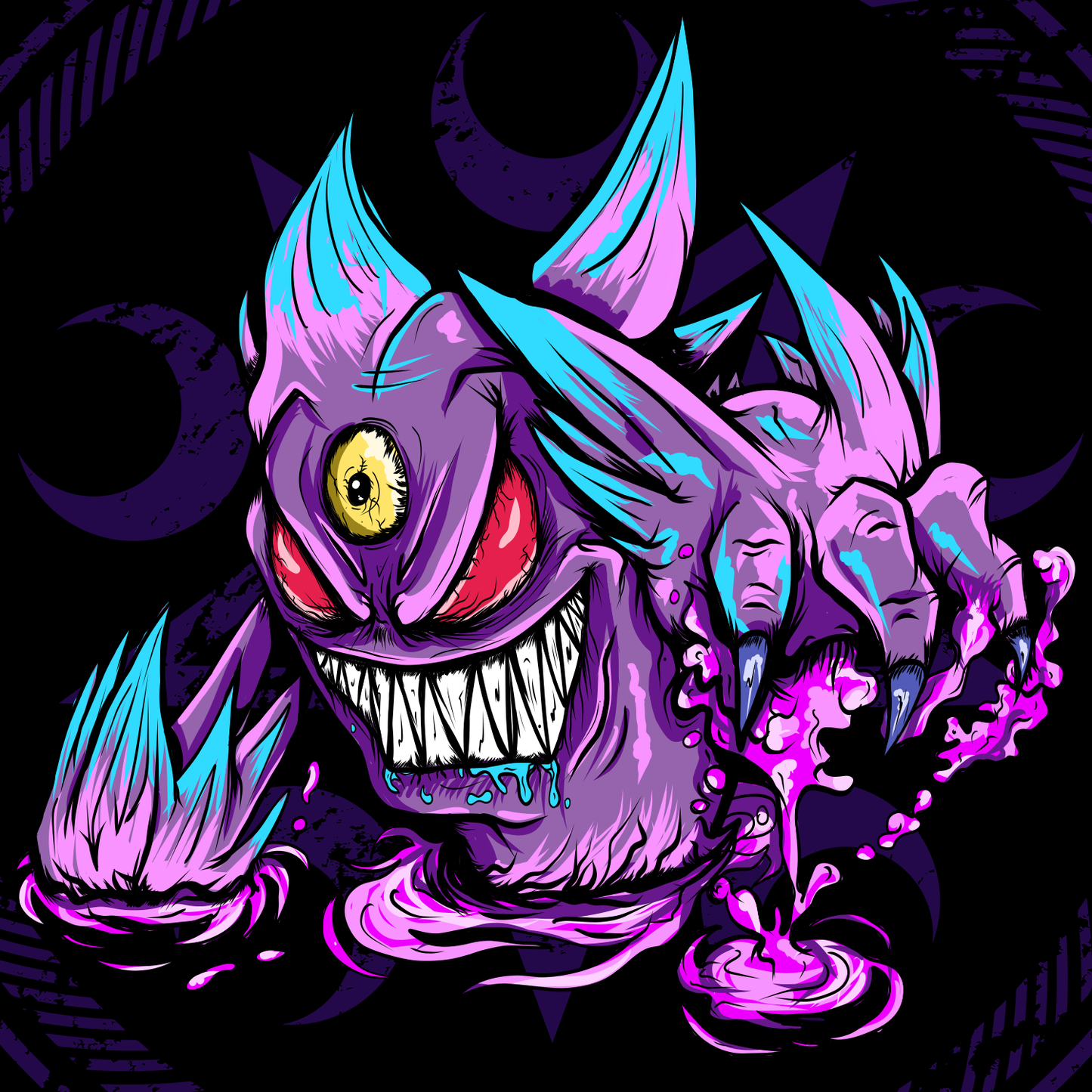 Lavender Town Ghosts Holographic Sticker Pack