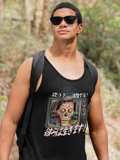 THEY LIVE! Brainwashed Horror Unisex Tank Top