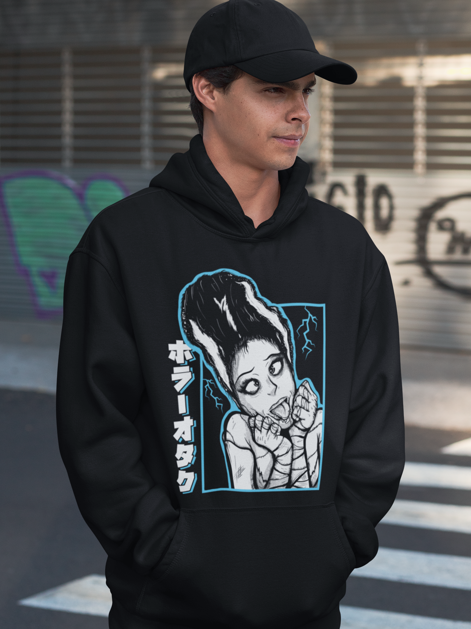 The Bride of Frankenstein Ahegao Hoodie Midnight Monster Society