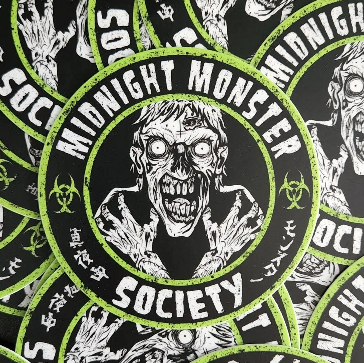Midnight Monster Society Zombie Fiend Vinyl Sticker