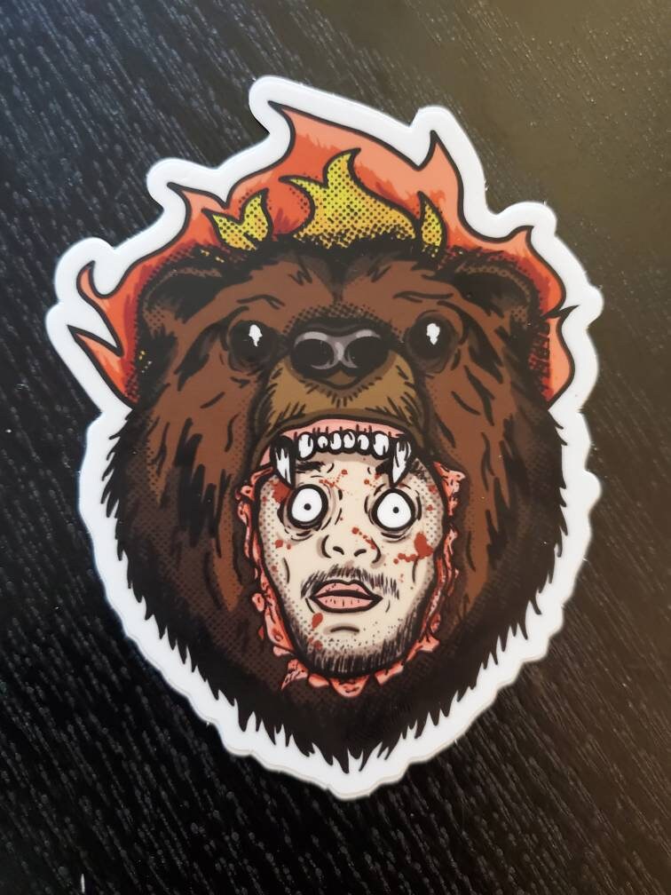 Midsommar Purge Bear Die Cut Vinyl Sticker