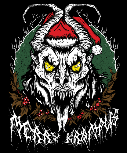 Merry Krampus Unisex Long Sleeve Raglan Shirt