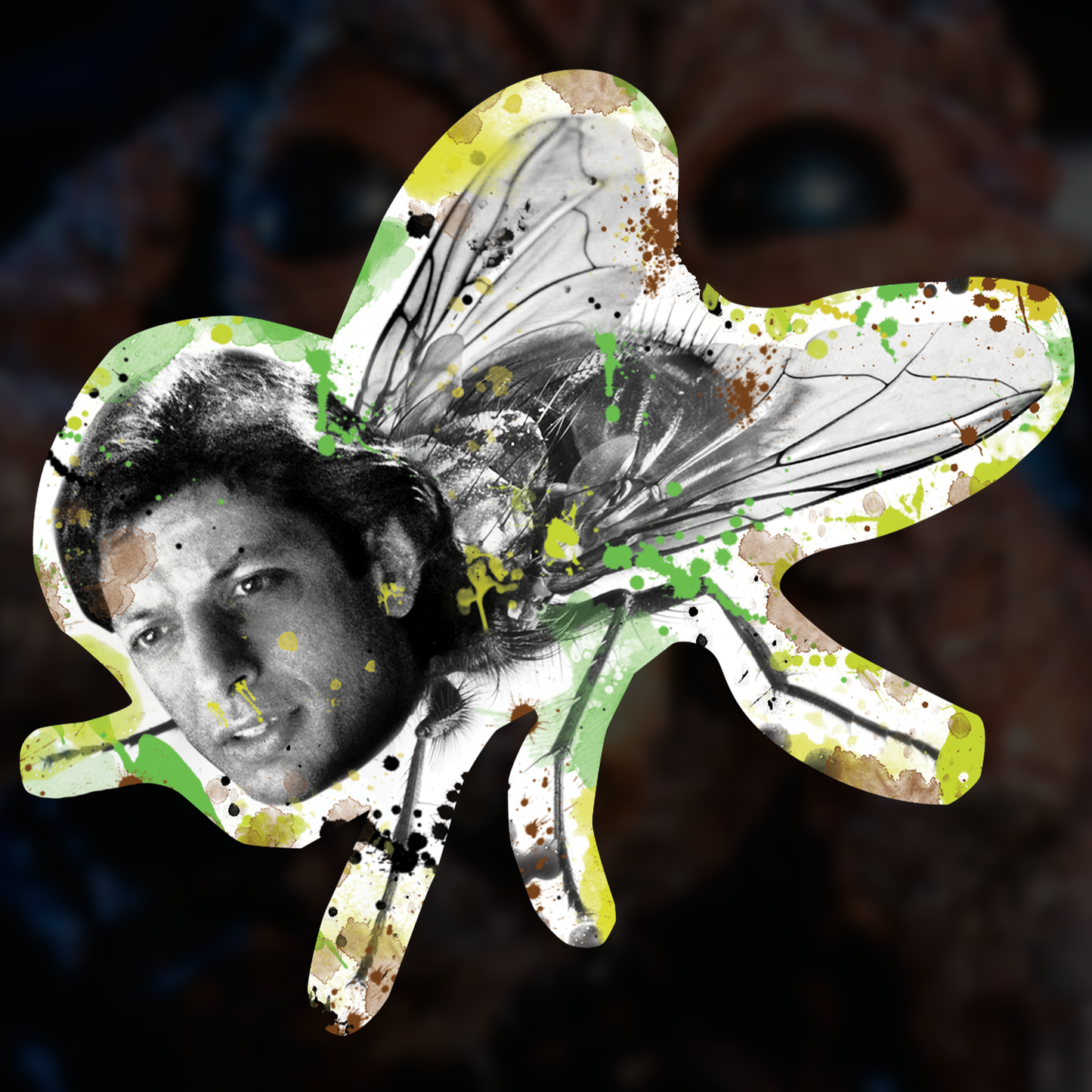 The Fly Jeff Goldblum Brundlefly Die Cut Sticker